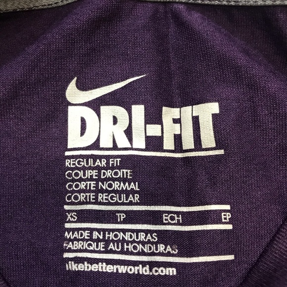 Purple Nike Dri-fit long sleeve shirt sz XS - Picture 2 of 3